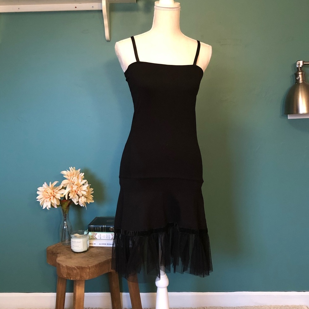 Slip with Tulle Hem